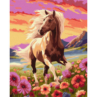 Картина по номерам "Утонченная лошадь" KHO6584 40х50см