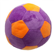 Игрушка мягконабивная Мяч футбольный МС 180402-01(Violet) 22 см