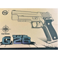 Игрушечный пистолет на пульках "Sig Sauer 226" Galaxy G26 Металл, черный