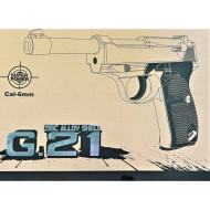 Детский пистолет на пульках "Вальтер P38" Galaxy G21 Металл, черный