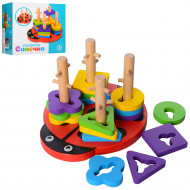 Детская развивающая игрушка Геометрика MD 1027 деревянная