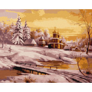Картина по номерам "Зимний рассвет" ©Александр Закусилов Идейка KHO6313 40х50 см