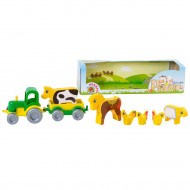 Игровой набор Ранчо "Kid cars" 39280 с животными и трактором