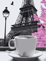 Картина по номерам. Art Craft  "Кофе в Париже" 40*50 см 11208-AC