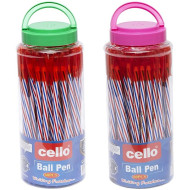 Ручка масляная двухсторонняя Cello CL-201 синяя/красная 1 штука
