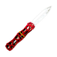 Деревянный сувенирный нож «ВЫКИДУХА» СКЕЛЕТОН SK-RED (Красный)
