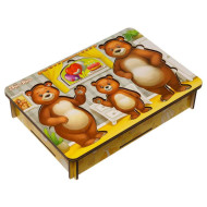 Настольная игра "Одень мишек" Ubumblebees (ПСД192) PSD192 деревянная