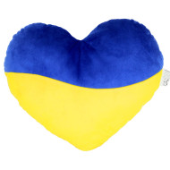 Игрушка мягконабивная Сердце МС 180402-03 желто-голубое