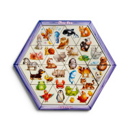 Деревянный пазл-головоломка "Животные" (ПСД169) PSD169 шестиугольник
