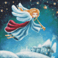 Алмазная мозаика "Рождественский ангел" AMO7573 40х40см