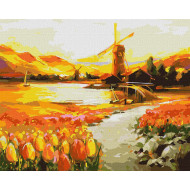 Картина по номерам "В долине тюльпанов" ©BOND Tetiana Идейка KHO6315 40х50 см