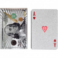 Игральные карты "Доллар" 14-99 серебристые 54 шт