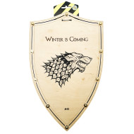 Сувенирный деревянный щит «ВОЛК» WOLF 47х30 см