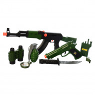 Детский игровой набор военного M016B с игрушечным пистолетом и автоматом