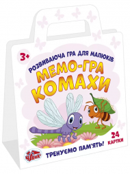 Детская развивающая игра. Мемо игра насекомые Чудик 15109111 на укр. языке