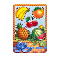 Настольная развивающая игра "Корзина с фруктами-1" Ubumblebees (ПСФ044) PSF044 сортер-вкладыш