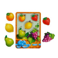 Настольная развивающая игра "Корзина с фруктами-2" Ubumblebees (ПСФ045) PSF045 сортер-вкладыш