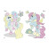 Веселые цвета. Очаровательные лошадки Ранок 1554009 рисуй водой опт, дропшиппинг