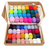 Большой набор для вязания игрушек Candy-yarn CY22_15573_10657, 60 цветов по 12 грамм опт, дропшиппинг