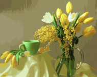 Картина по номерам. Brushme "Желтые тюльпаны" GX9245, 40х50 см                                                 