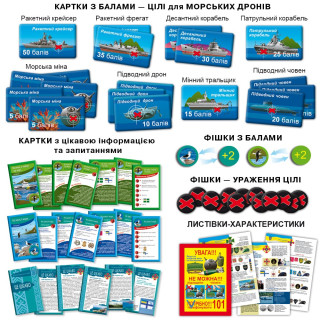 Настольная игра для всей семьи "Морские дроны" 81428 патриотическая
