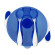 Тарелка на присоске с ложкой и вилкой MGZ-0109(Blue) 350 мл опт, дропшиппинг