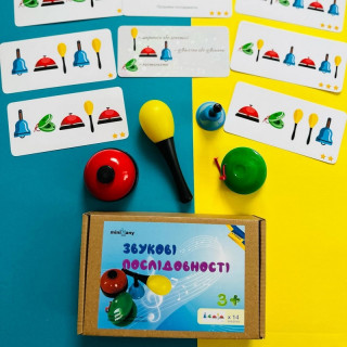 Развивающий набор с карточками-заданиями "Звуковые последовательности" MM10019