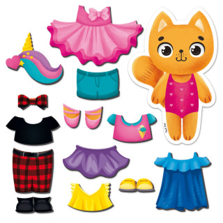 Магнитная игра Одевашка "Кошечка" Vladi Toys VT3204-34 Укр