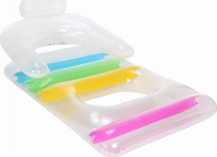 Надувной матрас для плавания с подлокотником и спинкой BW 43011 с ремкомплектом