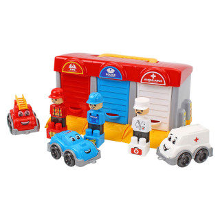 Игровой набор "Гараж Emergency Heroes" 3403TXK с фигурками, 3 машинки