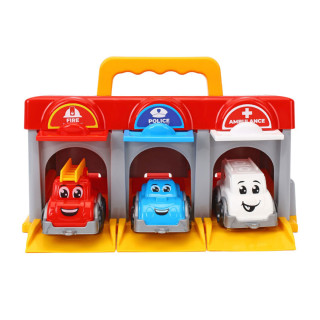 Игровой набор "Гараж Emergency Heroes" 3403TXK с фигурками, 3 машинки