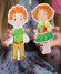 Детская игра магнитная одевашка VT3702, 2 куклы 32 детали одежды опт, дропшиппинг