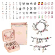 Набір для створення браслетів Pandora подарунковий PNDR (Pink) у кейсі