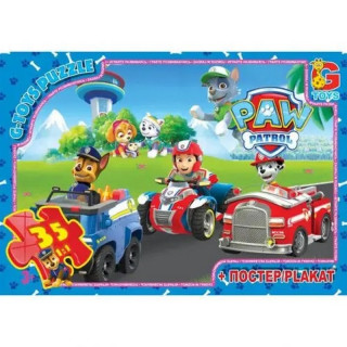 Пазлы детские "Paw Patrol" Щенячий патруль PW0819, 35 элементов