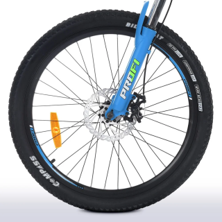 Велосипед "OPTIMAL" PROF1 G24OPTIMAL A24.4 24 д. Алюм.рама 13", SHIMANO 21SP, DB, FW TZ500, черн-голубой