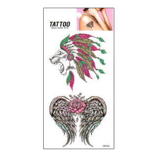 Временная татуировка "Лев - Крылья Tattoo" 1020-HM1642