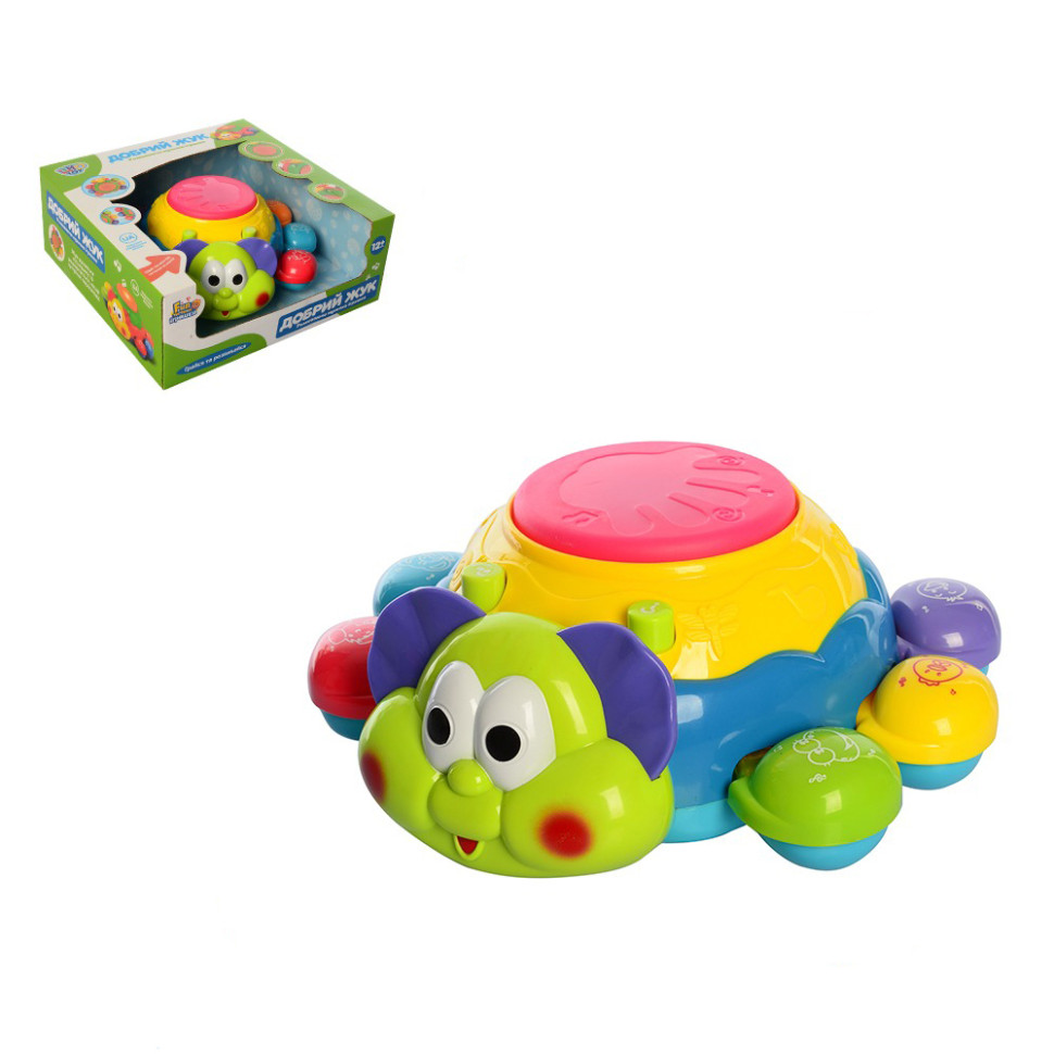 Музыкальная игра Жук 7259 UA жук,19см, обучение (цвета, животные),танцует опт, дропшиппинг