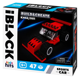 Дитячий конструктор IBLOCK JUNIOR KH52/001(Red) 47 деталей