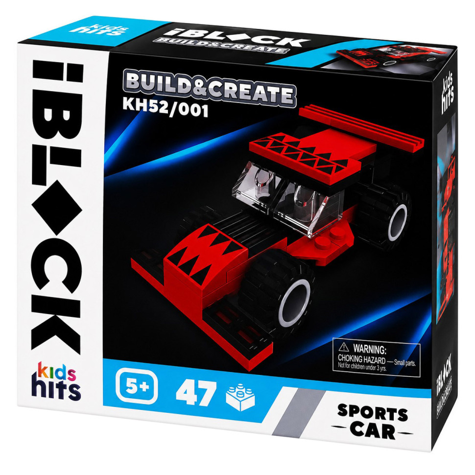 Дитячий конструктор IBLOCK JUNIOR KH52/001(Red) 47 деталей - гурт(опт), дропшиппінг 