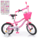 Велосипед дитячий PROF1 Y14241-1 14 дюймів, рожевий - гурт(опт), дропшиппінг 