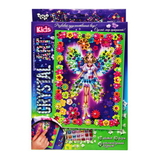 Набор креативного творчества "Crystal art Kids" Фея CArt-01-03, 9 цветов, 6 форм