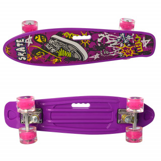 Детский скейт Пенни борд MS 0749-6 с ручкой
