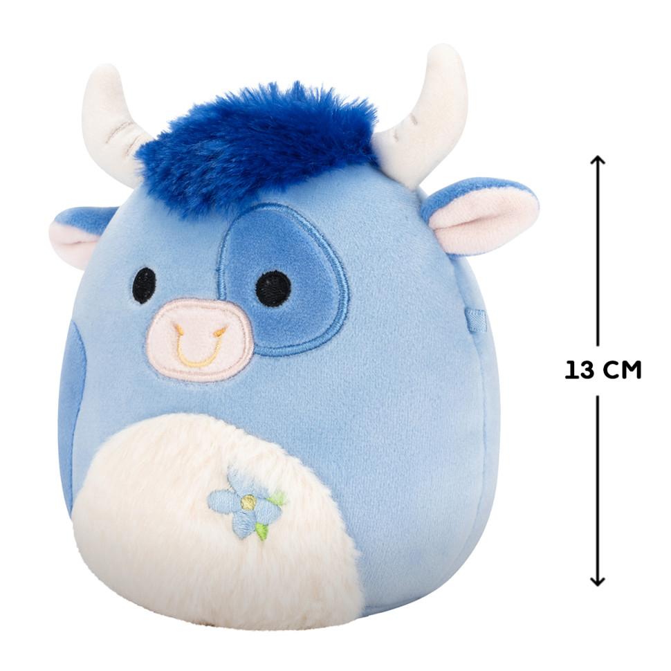 Детская мягкая игрушка Бык Бермайе Squishmallows SQER01181, 13 см опт, дропшиппинг
