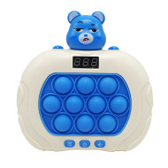 Электронная приставка Pop It консоль Quick Push Finger Press "Мишки" ZZ-100(Blue), синий