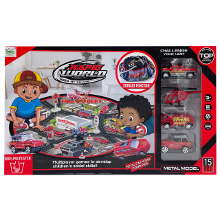 Игрушечный набор "Fire Dept" 6688-153D, машинки, собирается в мешок