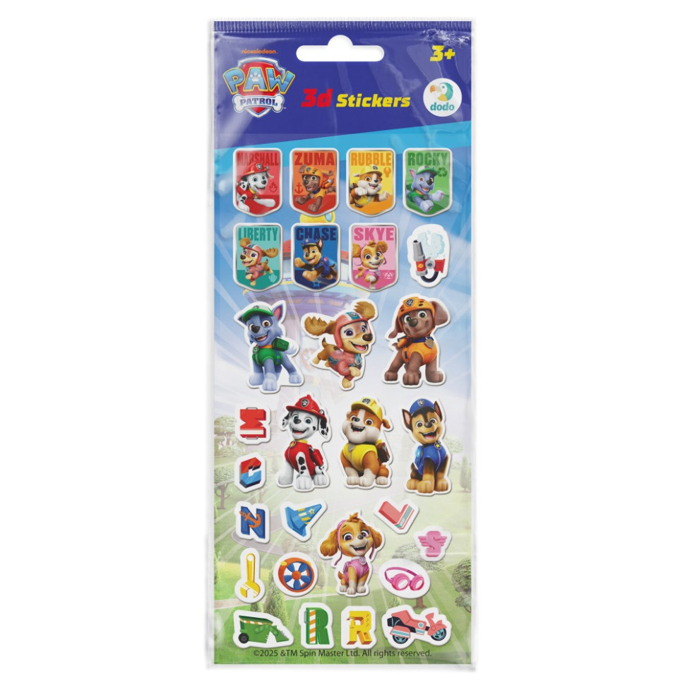 Детский набор 3D-наклеек 