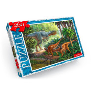 Пазлы детские "Динозавры" C260-12-03, 260 элементов