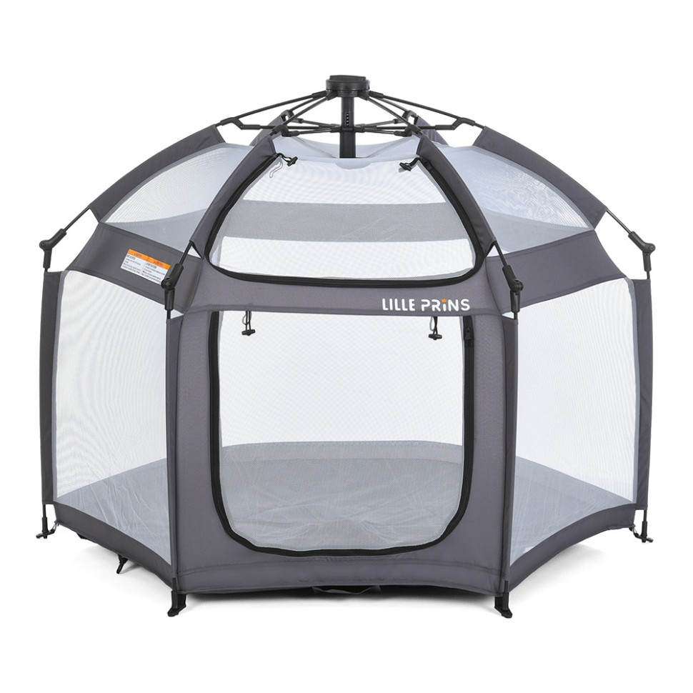 Дитяча платка манеж MR 1515 Platinum Grey 140х124х110 см - гурт(опт), дропшиппінг 
