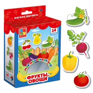 Игра для малышей "Овощи, фрукты" VT3106-03 на магнитах