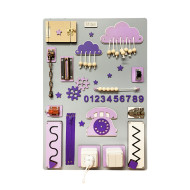 Развивающая игрушка Бизиборд TG100006, 60х40 см, Фиолетовый